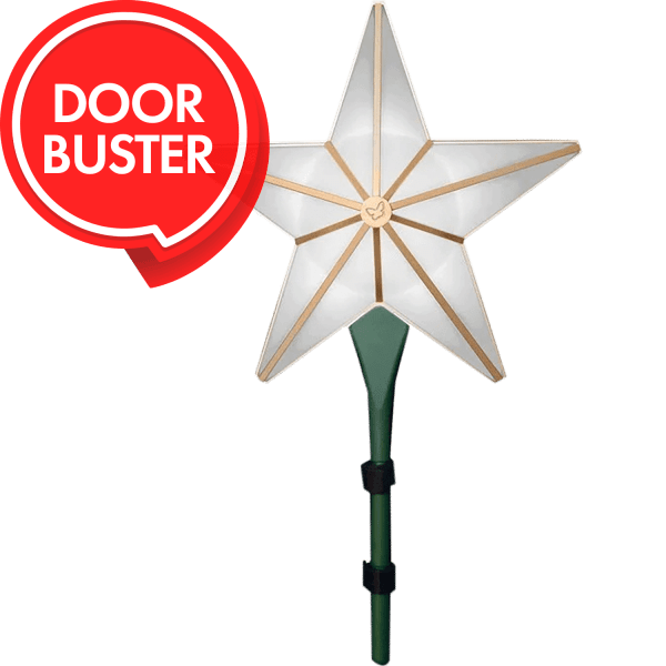 MorningSave BlissLights Laser Star Projection Christmas Tree Topper