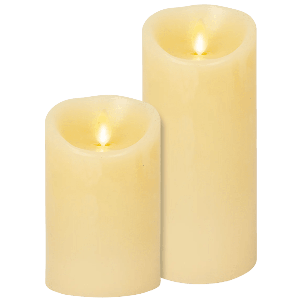 SideDeal 2Pack Luminara Ivory Flameless Candles (4.5" or 6.5")