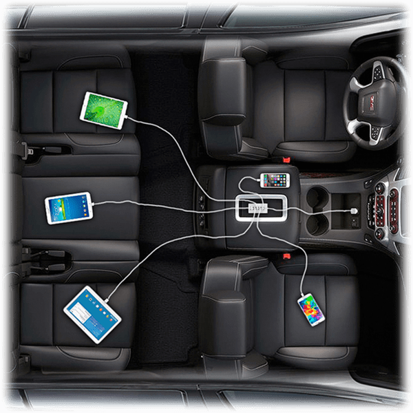 Meh 2Pack Anker 5Port PowerDrive 50W Car Charging Station