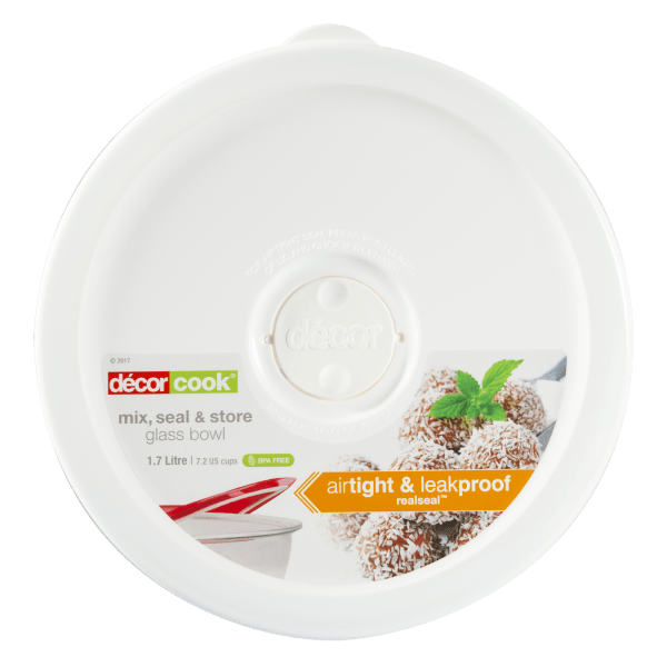 Meh 2Pack Decor Glass Bowls with Vented Lids