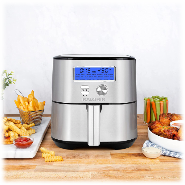 MorningSave Kalorik Maxx 6Quart Air Fryer with Egg Tray Accessory