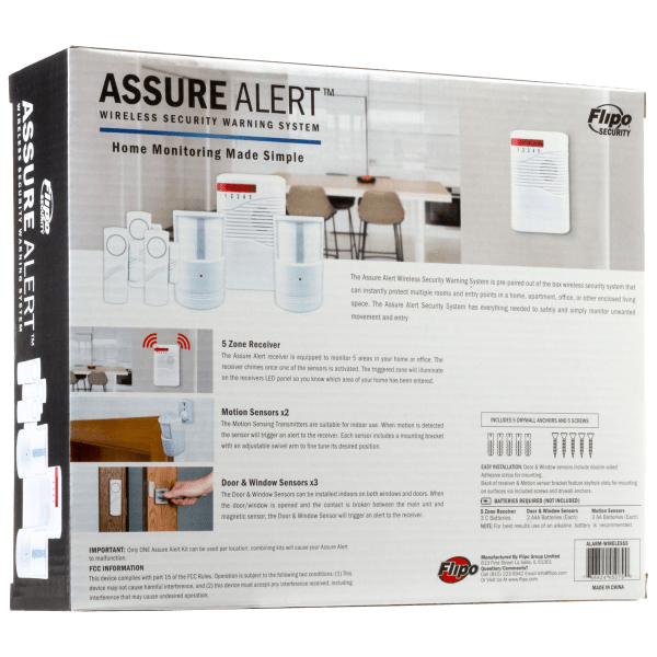 SideDeal Flipo Assure Alert 5Piece Wireless Alarm