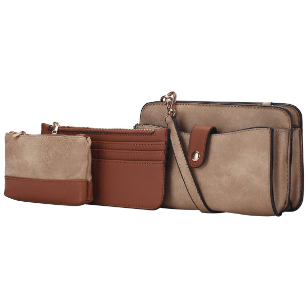 MKF Collection Women's Muriel Crossbody Bag And Card Holder Set
