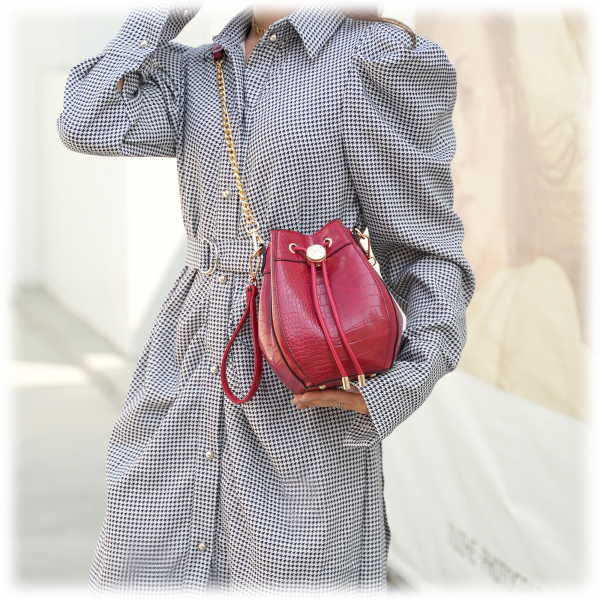MKF Collection Women's Cassidy Embossed Bucket Bag