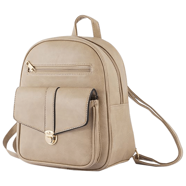 MorningSave: Malibu Skye Zoey Solid Backpack with Front Pocket