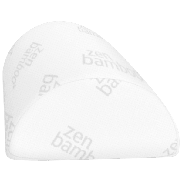 SideDeal 2Pack Zen Bamboo Foam HalfMoon Bolster Pillows