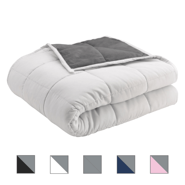 MorningSave Ella Jayne Reversible AntiAnxiety Weighted Blankets (12lb