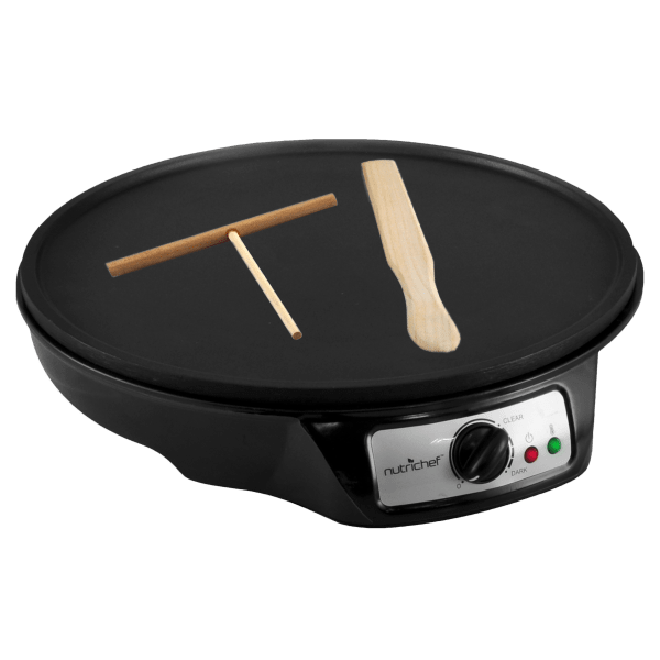 MorningSave NutriChef Electric Crepe Maker Griddle Hot Plate Cooktop