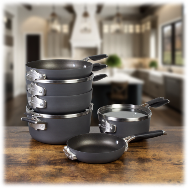Calphalon NonStick Pot Pan Set Cookware 9-Piece Stackable Space Saver Oven  Safe 16853081530