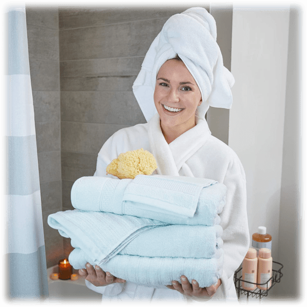 Meh Your Choice iDesign Ribbed Quick Dry Bath Towels (4 Bath or 6