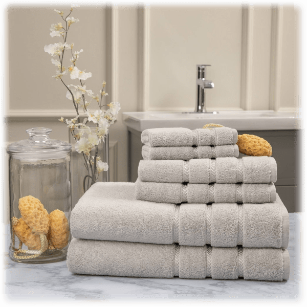 Pure Elegance 6Piece 100 Cotton Luxury Towel Set