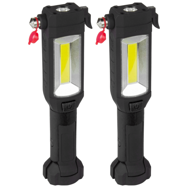 2Pack SecureBrite 9in1 Emergency Auto Tool with Flashlight