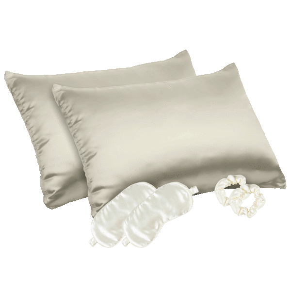Revive 6Piece Satin Sleep Set (2 Pillowcases, 2 Eye Masks, 2 Scrunchies)