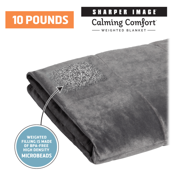 SideDeal Sharper Image Calming Comfort Weighted Blankets 10 lbs