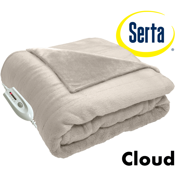 MorningSave Serta Heated Cuddler Throw with Pockets