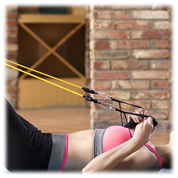 Morningsave Piece Exercise Resistance Band Set With Travel Bag