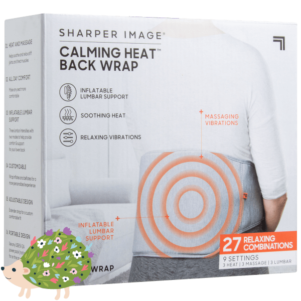 MorningSave Sharper Image Calming Heat Deluxe Back Wrap
