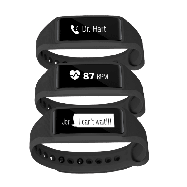 Striiv fusion activity tracker and smartwatch with 3 store bonus bands