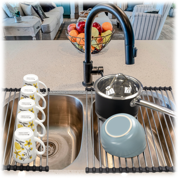 Meh 2Pack Madison York Roll Up Kitchen Sink Drying Rack