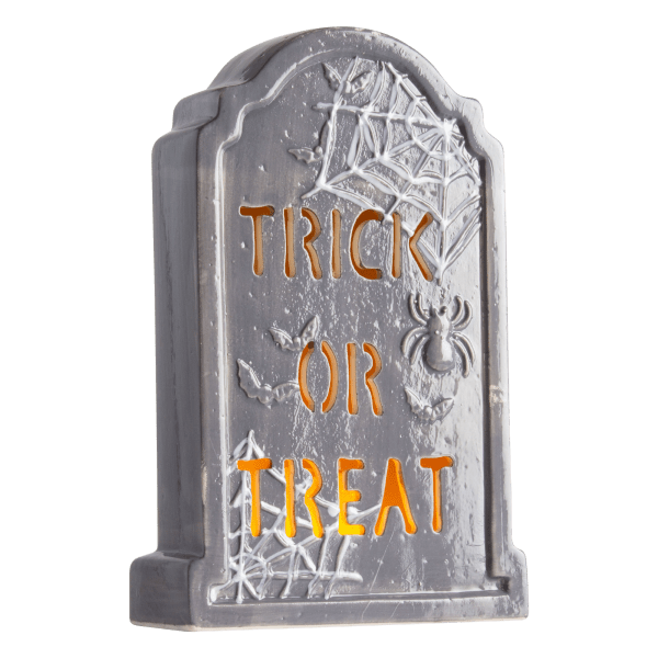 MorningSave Mr. Halloween 10" Ceramic LED Tombstone with Timer