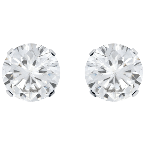 MorningSave Designs by FMC Swarovski Clear Crystal 8MM Sterling Silver