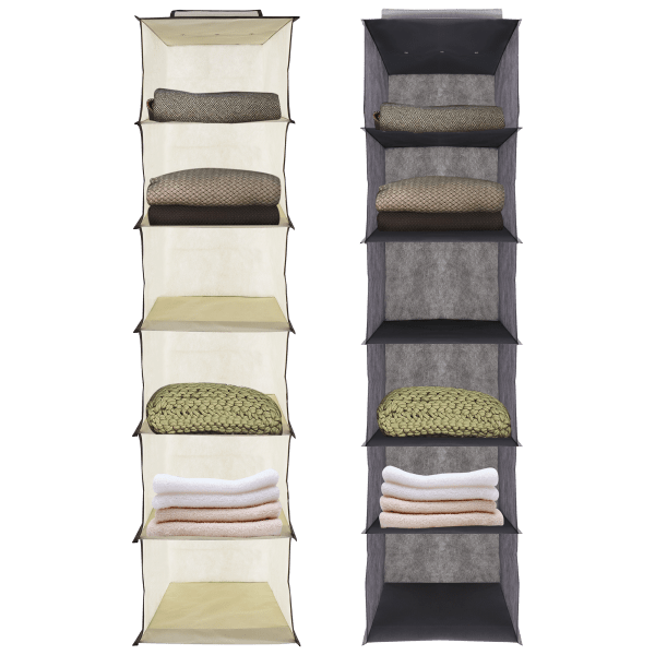 MorningSave 2Pack J&V Textiles Hanging Storage Organizing Shelves