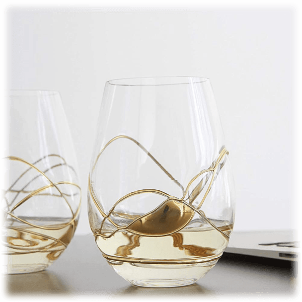 Antoni Barcelona Stemless Wine Glasses Set of 2 (21  