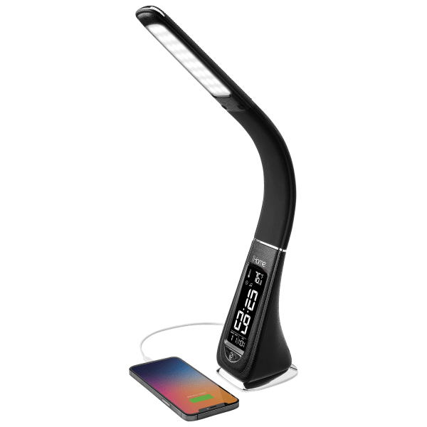 MorningSave iHome Powerlight Flex LED Desk Lamp with USB Charge Port