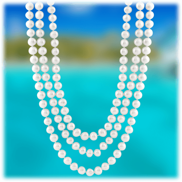 Morningsave Splendid Pearls Endless 80 White Pearl Necklace