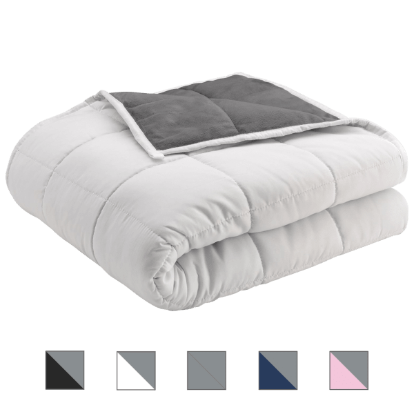 MorningSave Ella Jayne Home 12 Pound Reversible Weighted Blanket