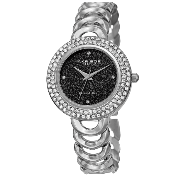 Akribos xxiv ak1050 women's diamond & 2024 swarovski crystal watch