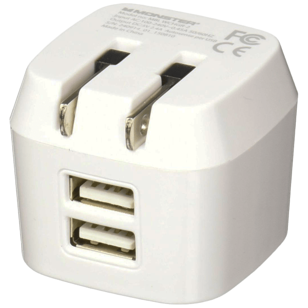 SideDeal 2Pack Monster Mobile Dual USB Wall Chargers