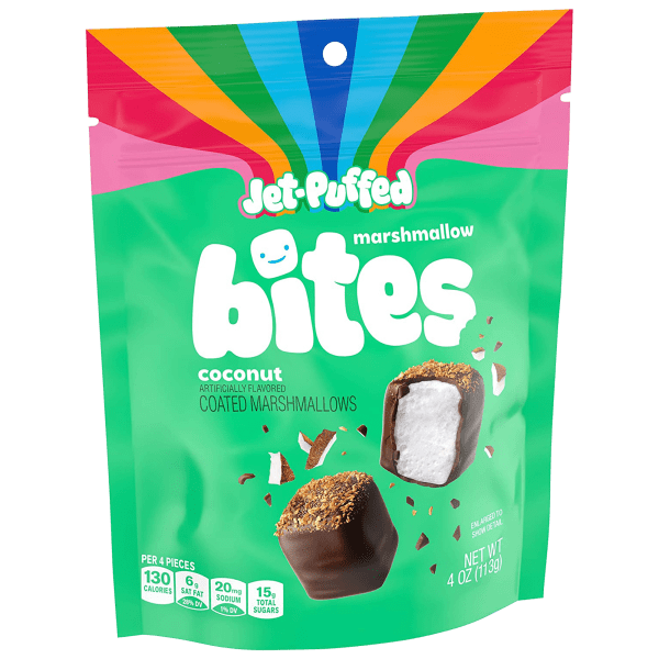 Meh 12Pack JetPuffed Dark Chocolate Covered Coconut Marshmallows