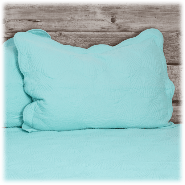 MorningSave Cottage Collection 3Piece Coastal Shell Quilt Set