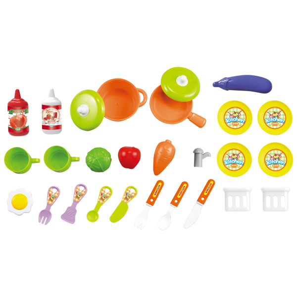 MorningSave Toy Chef 2 in 1 Travel Suitcase Kitchen Set