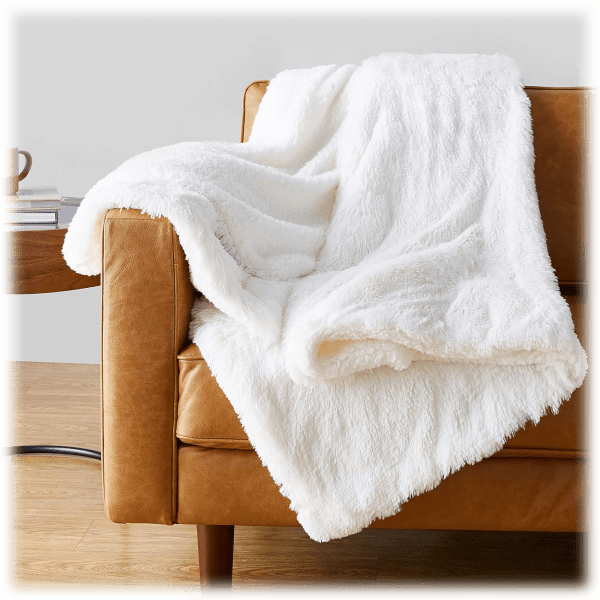 MorningSave Amazon Basics 50"X60" Faux Fur Sherpa Throw Blanket