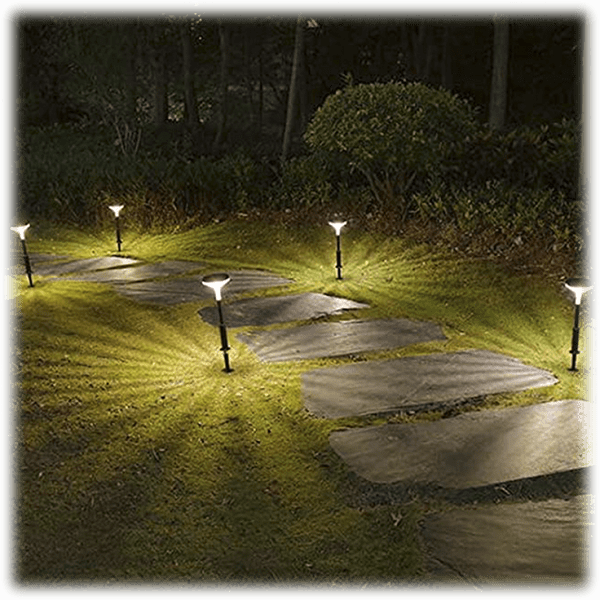 MorningSave 4Pack Litom Solar Pathway Lights