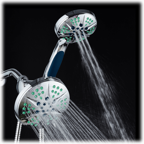 MorningSave NOTILUS Antimicrobial Shower Head With Wand