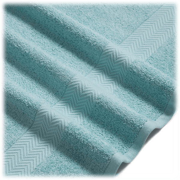 MorningSave Kathy Ireland 6Piece Chevron Jacquard Towel Set with Letsdry