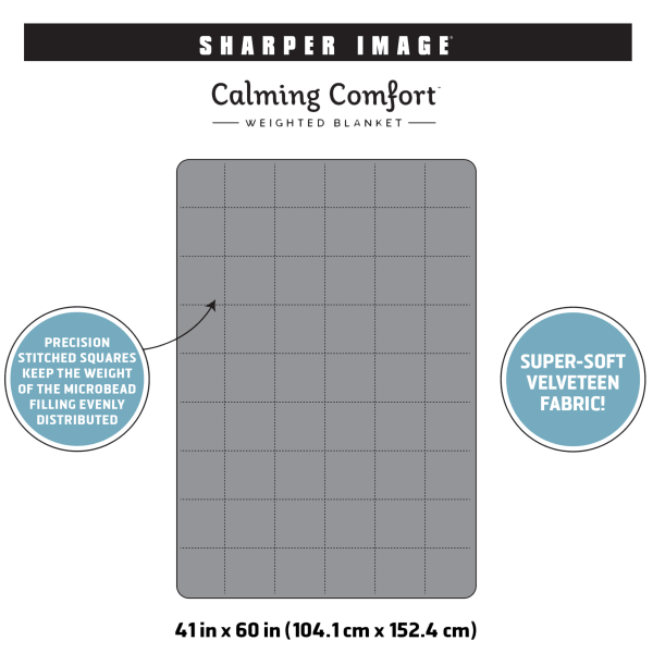 SideDeal Sharper Image Calming Comfort Weighted Blankets 10 lbs