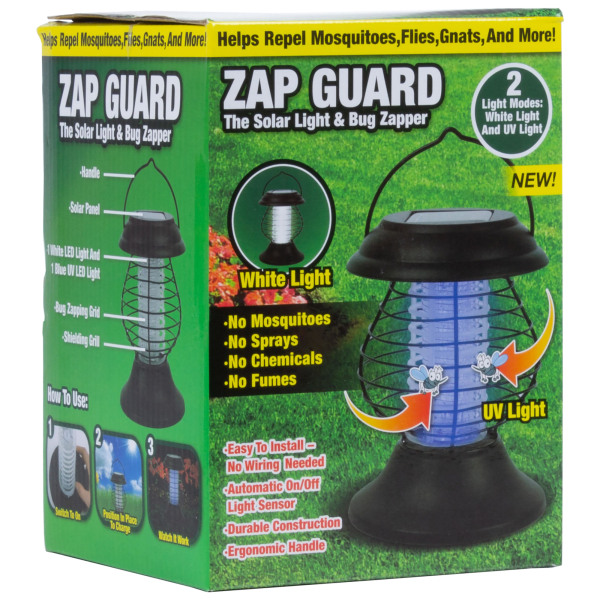 MorningSave 2Pack Zapguard Solar Light & Bug Zapper Lanterns