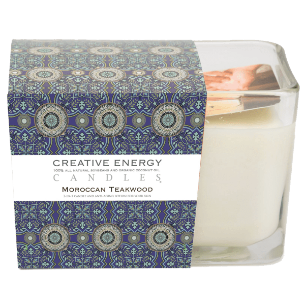 MorningSave Creative Energy 7oz Glass Cosmetic Soy Lotion Candle