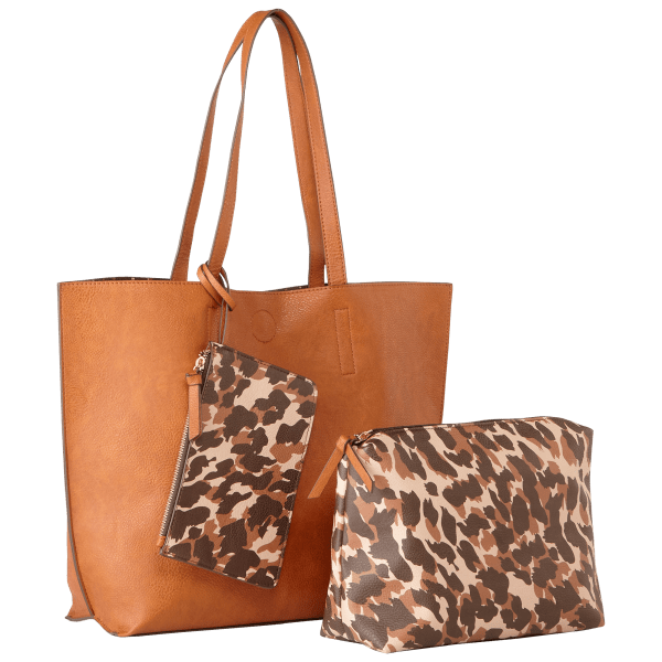 MorningSave Heidi & Oak 3Piece Tote, Pouch, and Wallet Set