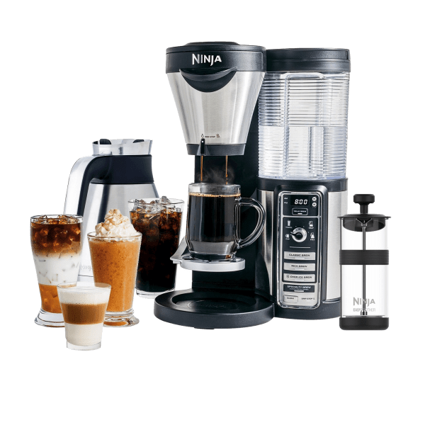 MorningSave Ninja Coffee Bar with AutoiQ, Thermal Carafe & Milk