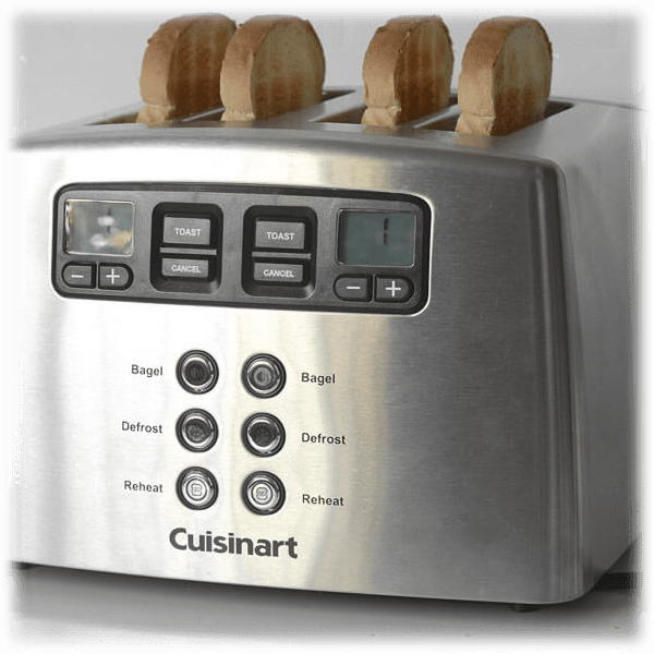 MorningSave Cuisinart 4Slice Touch to Toast Leverless Toaster