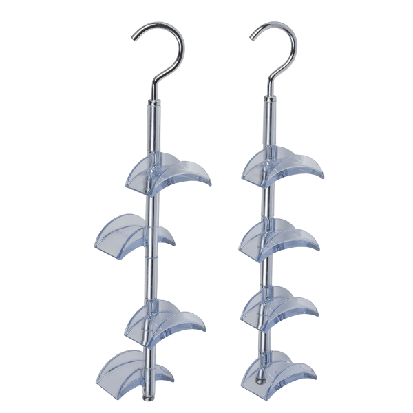 MorningSave 4Pack Store Smith 360 Degree 4 Hook Accessory Hanger