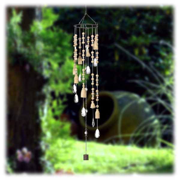 Meh Grasslands Road Garden 36" Wood and Bead Mobile