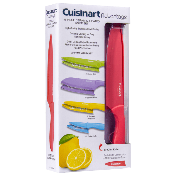 Cuisinart - Advantage 10pc Ceramic Coated Cutlery Set - Multiple