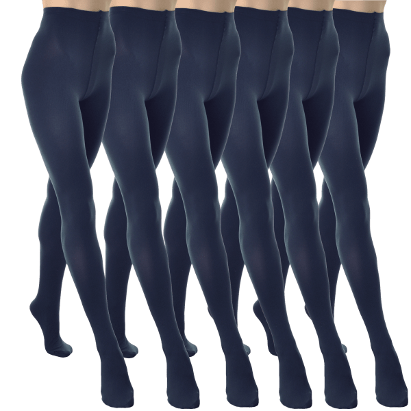 MorningSave 6Pack Angelina Winter Warmth Brushed Interior Thermal Tights