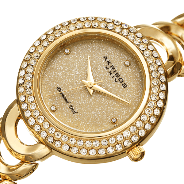 Akribos xxiv ak1050 women's sale diamond & swarovski crystal watch